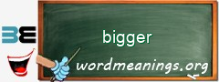WordMeaning blackboard for bigger